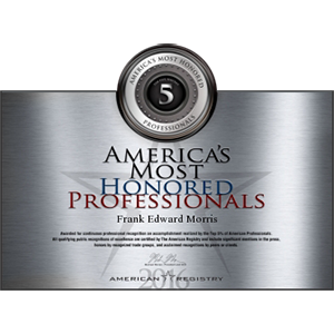 American’s Most Honored Professionals Top 5% – Frank Morris American's Most Honored Professionals Top 5% - Frank Morris